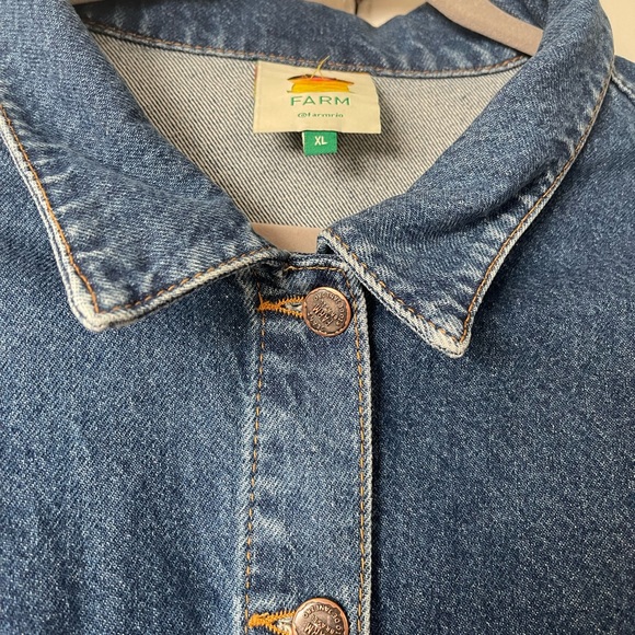 Farm Rio Crochet Denim Jacket - Picture 9 of 9